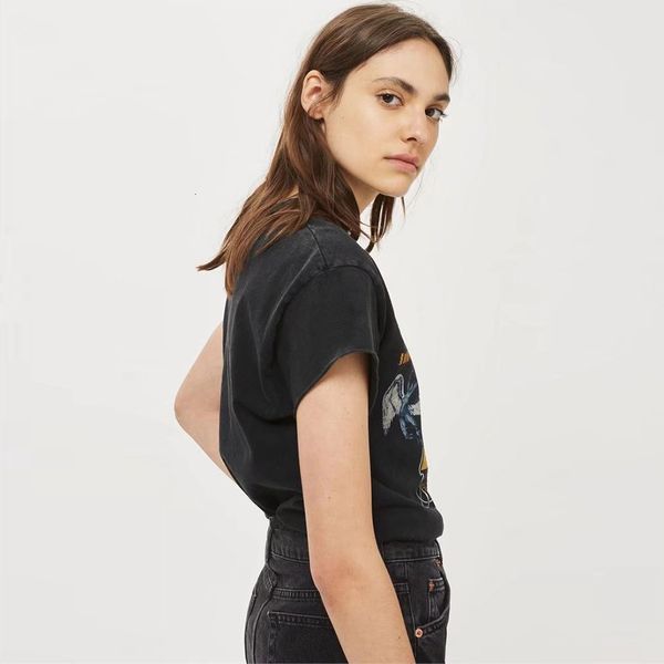 ladies designer summer blouse cotton vintage print animal print black tee shirt women casual bohemian punk tee shirts female, White
ladies designer summer blouse cotton vintage print animal print black tee shirt women casual bohemian punk tee shirts female, White