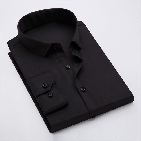 2019 men solid color shirts casual long sleeved mens shirt 4xl plus size business man shirt male social dress shirts outwear, White;black
2019 men solid color shirts casual long sleeved mens shirt 4xl plus size business man shirt male social dress shirts outwear, White;black
