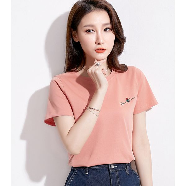 ggright summer rose embroidery women tshirt short sleeve t-shirt female 2020 t shirt korean cotton vetement femme harajuku, White
ggright summer rose embroidery women tshirt short sleeve t-shirt female 2020 t shirt korean cotton vetement femme harajuku, White