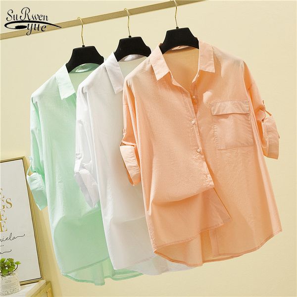 korean style women shirts blusas mujer de moda 2020 plus size 4xl summer sun protection clothing elegant thin 9978, White
korean style women shirts blusas mujer de moda 2020 plus size 4xl summer sun protection clothing elegant thin 9978, White
