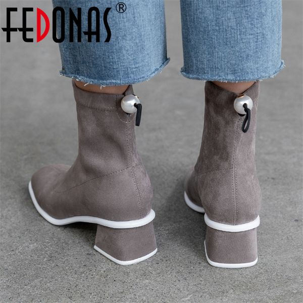 fedonas flock women autumn winter ankle boots elegant dancing shoes woman new square toe high heeled casual office boots, Black
fedonas flock women autumn winter ankle boots elegant dancing shoes woman new square toe high heeled casual office boots, Black