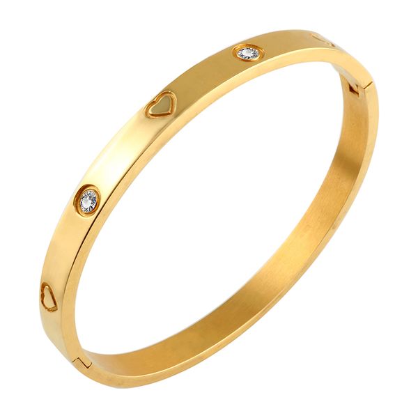 trendy rose gold plating 316l stainless steel bangles bracelets for women man cz inlaid heart shape wedding party jewellery, Black
trendy rose gold plating 316l stainless steel bangles bracelets for women man cz inlaid heart shape wedding party jewellery, Black