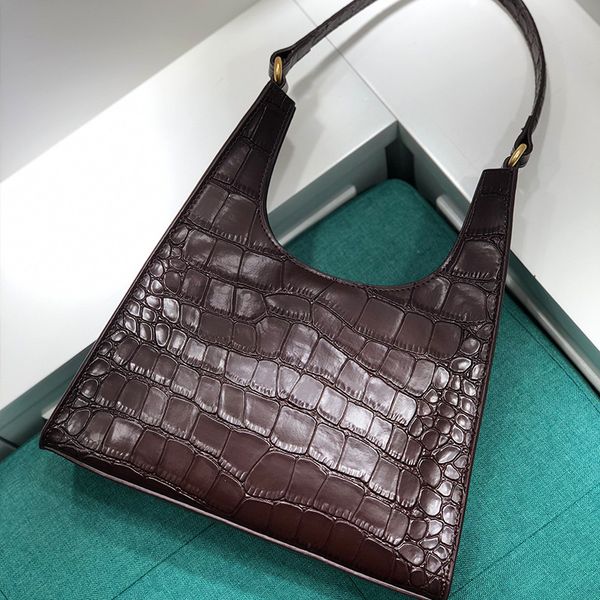crocodile underarm bag handbags women bags cow leather bags for women 2019