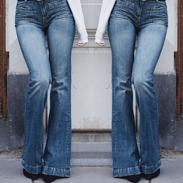 mom jeans women casual autumn slim elastic plus loose denim pocket casual boot cut pants jeans mujer s10, Blue
mom jeans women casual autumn slim elastic plus loose denim pocket casual boot cut pants jeans mujer s10, Blue