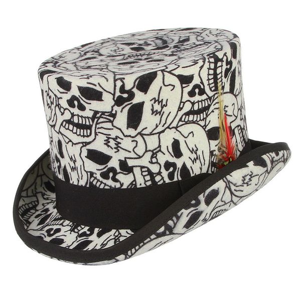 100% wool felt skull feather decor steampunk formal squire cap magician fedoras retro president lincoln gentleman bowler hat, Blue;gray
100% wool felt skull feather decor steampunk formal squire cap magician fedoras retro president lincoln gentleman bowler hat, Blue;gray
