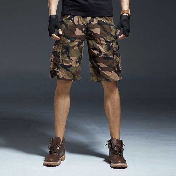 outdoor shorts summer cotton large size sports short trousers men's camouflage multi pocket cargo hiking travel tactical, Brown;gray
outdoor shorts summer cotton large size sports short trousers men's camouflage multi pocket cargo hiking travel tactical, Brown;gray