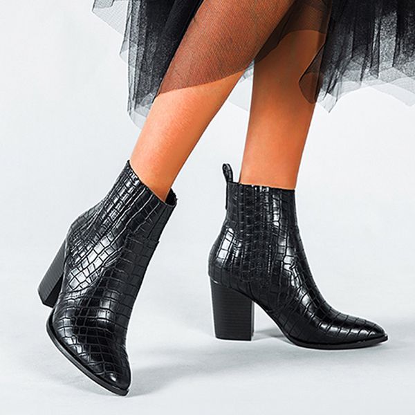 jaycosin new fashion ankle boots for women ladies square-heeled slipon boot female winter pointed toe shoe puleather boots 36-43, Black
jaycosin new fashion ankle boots for women ladies square-heeled slipon boot female winter pointed toe shoe puleather boots 36-43, Black
