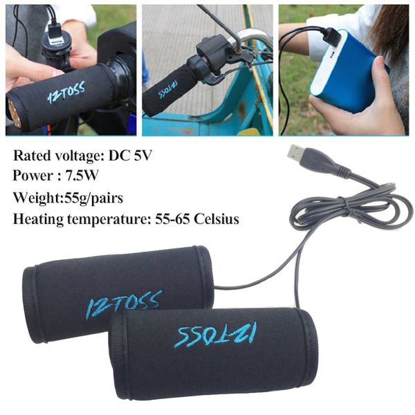 1 pair handlebar handle warmer usb electric bike warm motor cross handlebar removable handles motorcycle heated grips
1 pair handlebar handle warmer usb electric bike warm motor cross handlebar removable handles motorcycle heated grips