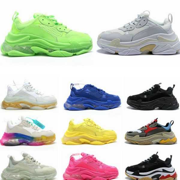2020 fashion crystal bottom paris 17fw triple s clear sole mens sneakers vintage dad platform women casual shoes trainers, Black
2020 fashion crystal bottom paris 17fw triple s clear sole mens sneakers vintage dad platform women casual shoes trainers, Black