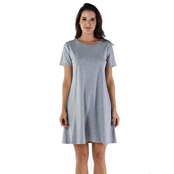 omonsim women's casual short sleeve multicolor loose t-shirt dress xs-xl, Black;gray
omonsim women's casual short sleeve multicolor loose t-shirt dress xs-xl, Black;gray