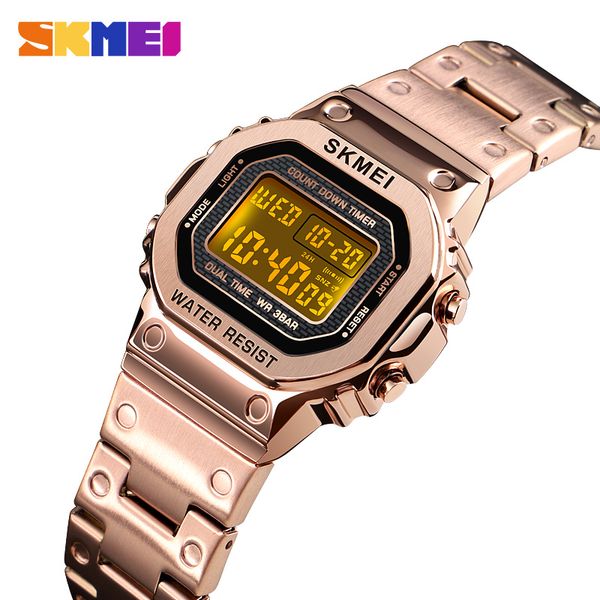 skmei business women watches waterproof casual watch stainless steel digital wristwatch clock relogio masculino erkek kol saati, Slivery;brown
skmei business women watches waterproof casual watch stainless steel digital wristwatch clock relogio masculino erkek kol saati, Slivery;brown
