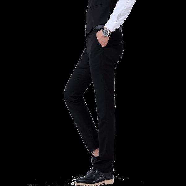 men's suit pants solid color size mens pants business trousers slim mens formal non ironing gent life, White;black
men's suit pants solid color size mens pants business trousers slim mens formal non ironing gent life, White;black