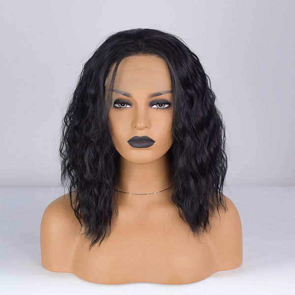 12 inch synthetic fiber hair wigs 2019 fashion short bob wave wigs synthetic lace front wigs black color heat resistant synthetic hai
12 inch synthetic fiber hair wigs 2019 fashion short bob wave wigs synthetic lace front wigs black color heat resistant synthetic hai