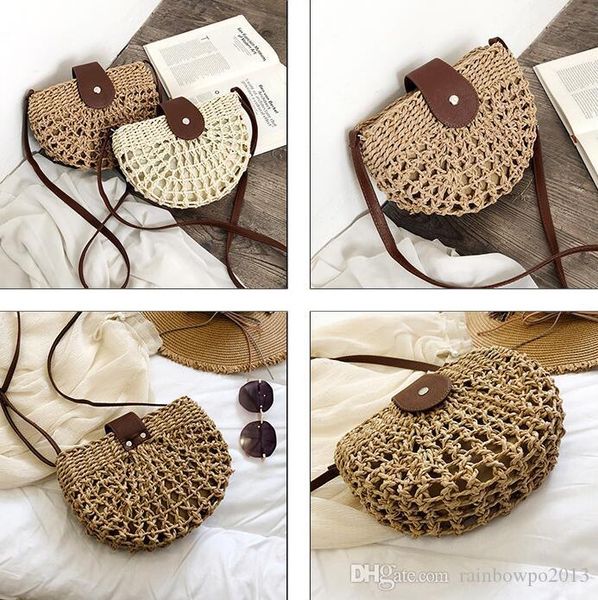 factory wholesale women handbag new summer woven beach bag semi-circular summer fashion straw bag handmade hollow women messenger bag
factory wholesale women handbag new summer woven beach bag semi-circular summer fashion straw bag handmade hollow women messenger bag