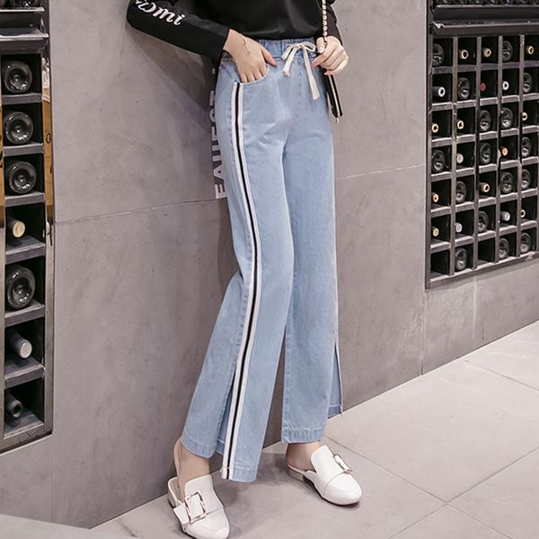 women wide leg pants 2019 spring summer female fashion high waist casual trousers plus size jeans loose denim pants office lady, Blue
women wide leg pants 2019 spring summer female fashion high waist casual trousers plus size jeans loose denim pants office lady, Blue