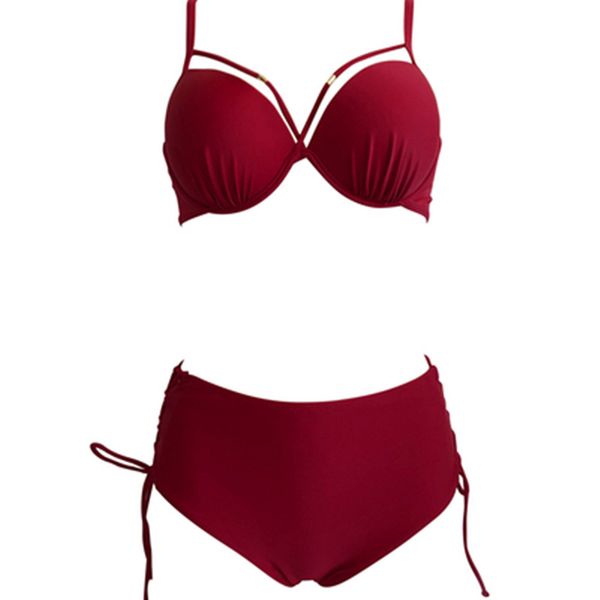 swimming suit female split three-point bikini ins high waist steel bracket gathered to show chest and thicken swimming suit
swimming suit female split three-point bikini ins high waist steel bracket gathered to show chest and thicken swimming suit