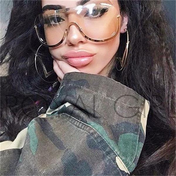oversized sunglasses women big brand vintage eyewear gold clear lens metal frame sun glasses shield eyeglasses men oculos uv400, Black
oversized sunglasses women big brand vintage eyewear gold clear lens metal frame sun glasses shield eyeglasses men oculos uv400, Black