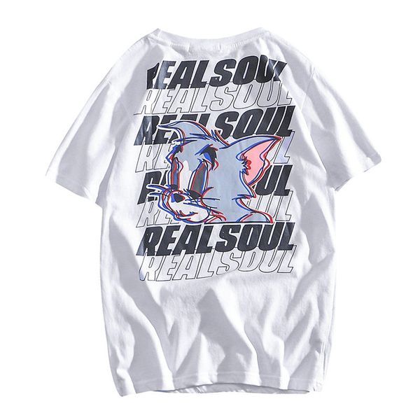 hong kong tide brand in europe and america wind ins printed t-shirt male korean youth fashion blouses 2020 summer clothes, White;black
hong kong tide brand in europe and america wind ins printed t-shirt male korean youth fashion blouses 2020 summer clothes, White;black