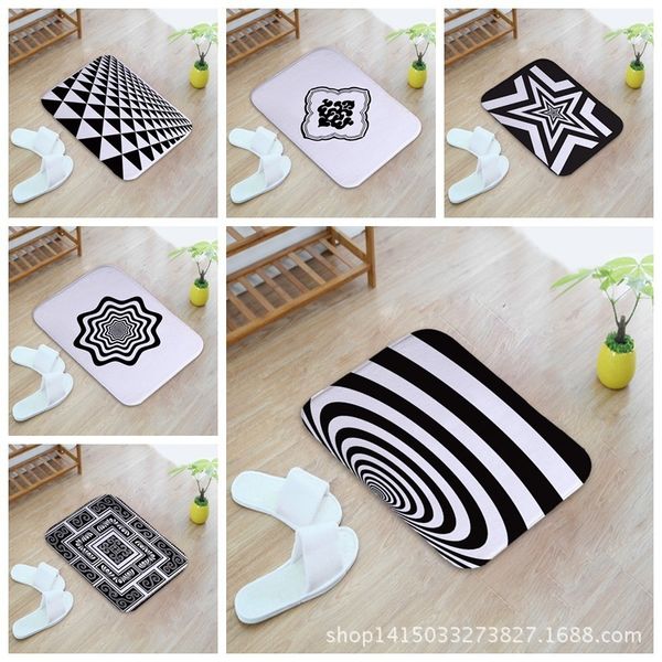 black and white decorative pattern home furnishing bedroom in front of the door non-slip land pad carpet mixed batch
black and white decorative pattern home furnishing bedroom in front of the door non-slip land pad carpet mixed batch