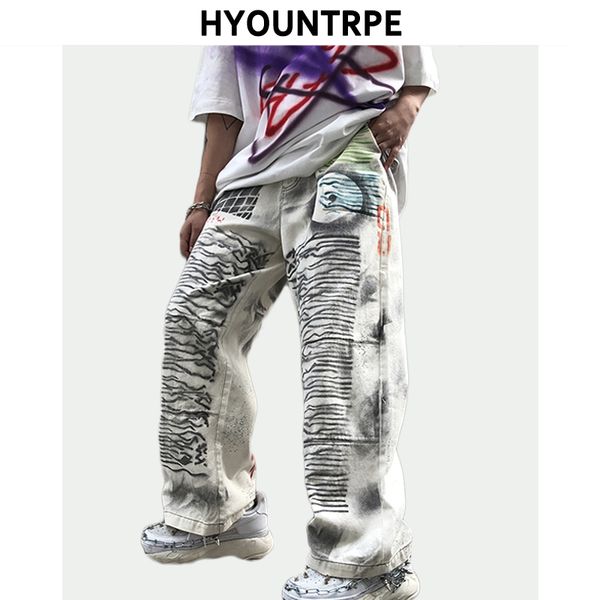 mens high street graffiti printed pants casual straight zipper trouser hip hop streetwear spring new fashion loose joggers pants, Blue
mens high street graffiti printed pants casual straight zipper trouser hip hop streetwear spring new fashion loose joggers pants, Blue