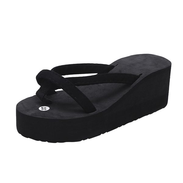 sagace women's slippers women summer fashion slipper flip flops beach shoes woman wedge thick sole heeled shoes, Black
sagace women's slippers women summer fashion slipper flip flops beach shoes woman wedge thick sole heeled shoes, Black