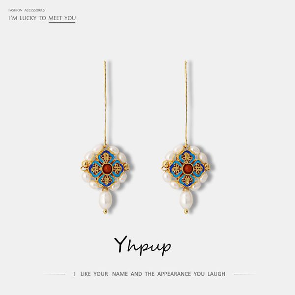 yhpup personality vintage natural pearls ethnic geometric dangle earrings handmade statement charm brincos female christmas gift, Silver
yhpup personality vintage natural pearls ethnic geometric dangle earrings handmade statement charm brincos female christmas gift, Silver