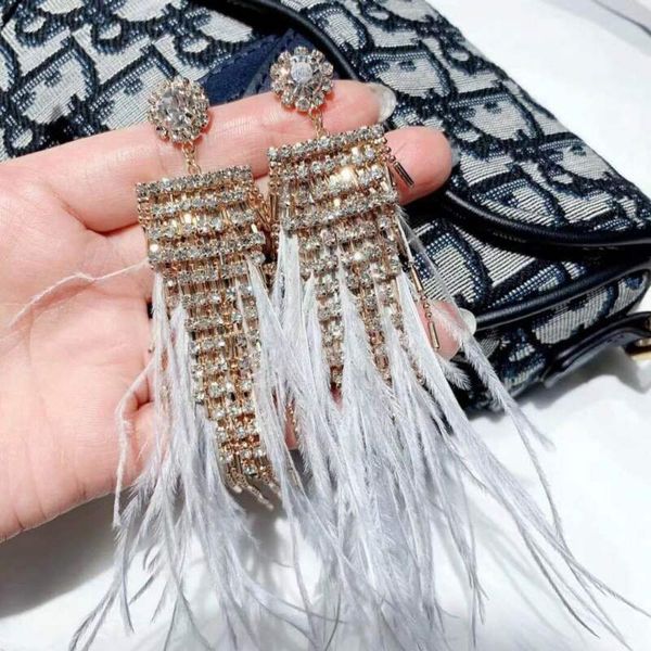 elegant long tassel earrings for women vintage fringed feathers long earrings women jewelry bohemian crystal dangle earring 2019, Silver
elegant long tassel earrings for women vintage fringed feathers long earrings women jewelry bohemian crystal dangle earring 2019, Silver