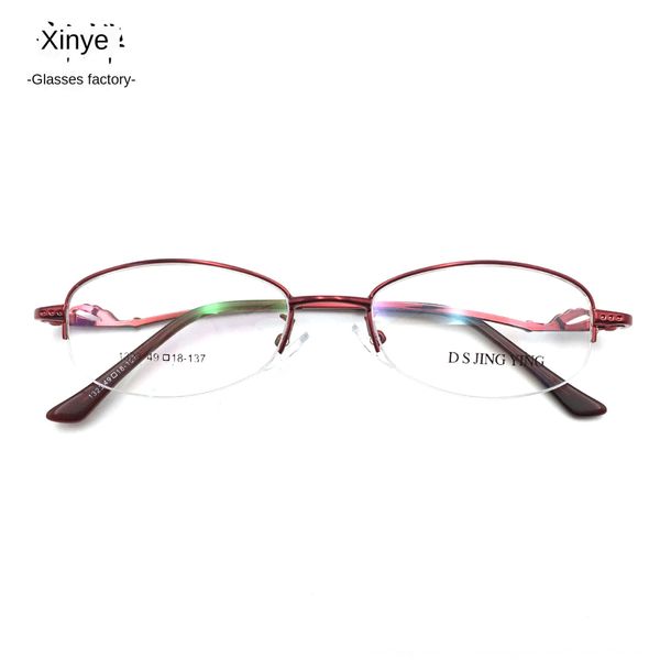 ultra light metal danyang myopia myopia glasses 1323 half frame women's glasses frame, Silver
ultra light metal danyang myopia myopia glasses 1323 half frame women's glasses frame, Silver