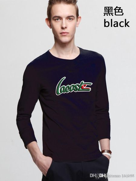 men's alphabet printed spring and autumn new round collar long sleeve thin casual sportswear, White;black
men's alphabet printed spring and autumn new round collar long sleeve thin casual sportswear, White;black
