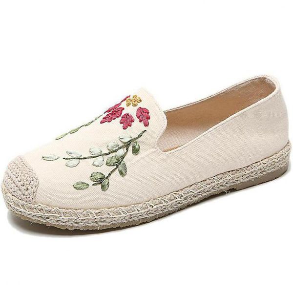 women flower embroidery canvas flats woman espadrilles slip on round toe flat loafer comfortable breathable handmade cloth shoes, Black
women flower embroidery canvas flats woman espadrilles slip on round toe flat loafer comfortable breathable handmade cloth shoes, Black