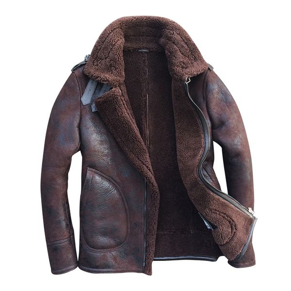 genuine leather jacket real pure natural fur coat jacket men natural sheepskin leather wool coat wp14d133 my748, Black
genuine leather jacket real pure natural fur coat jacket men natural sheepskin leather wool coat wp14d133 my748, Black