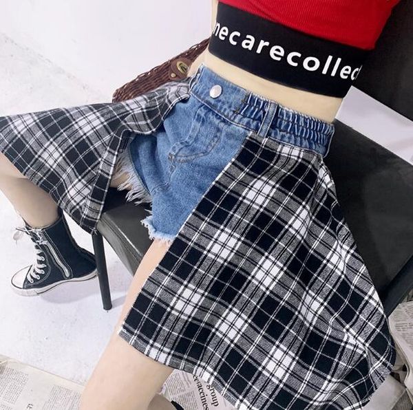 2020 new girls denim skirt shorts patchwork summer fashion girls shorts 3-9t c947, Black
2020 new girls denim skirt shorts patchwork summer fashion girls shorts 3-9t c947, Black