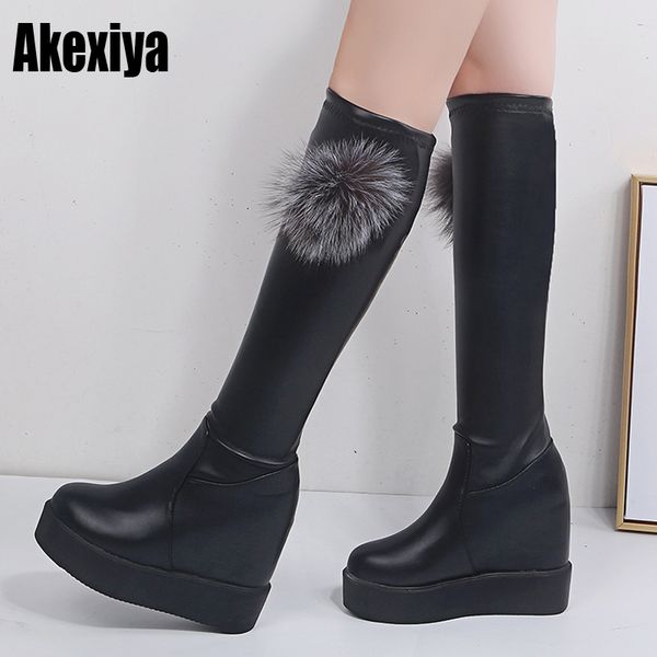 winter thigh high boots platform winter boots women over the knee long high heels fur plush wedge shoes woman k125, Black
winter thigh high boots platform winter boots women over the knee long high heels fur plush wedge shoes woman k125, Black