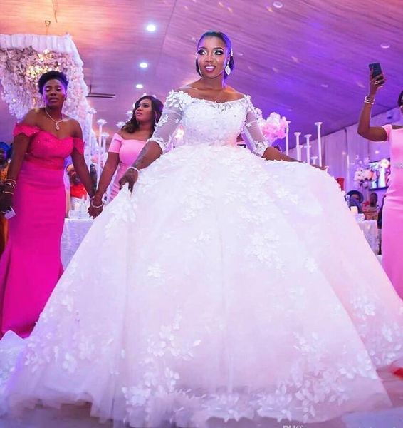 plus size ball gown tulle wedding dresses selling new 3d floral appliques off shoulder princess bridal gowns vestido de novia w172, White
plus size ball gown tulle wedding dresses selling new 3d floral appliques off shoulder princess bridal gowns vestido de novia w172, White