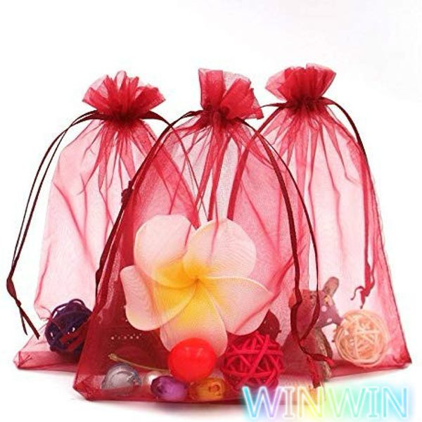 organza bags,100pcs 7x9 9x12 10x15 13x18cm drawstring organza jewelry favor pouches wedding party favor gift bags (wine red)or-5
organza bags,100pcs 7x9 9x12 10x15 13x18cm drawstring organza jewelry favor pouches wedding party favor gift bags (wine red)or-5