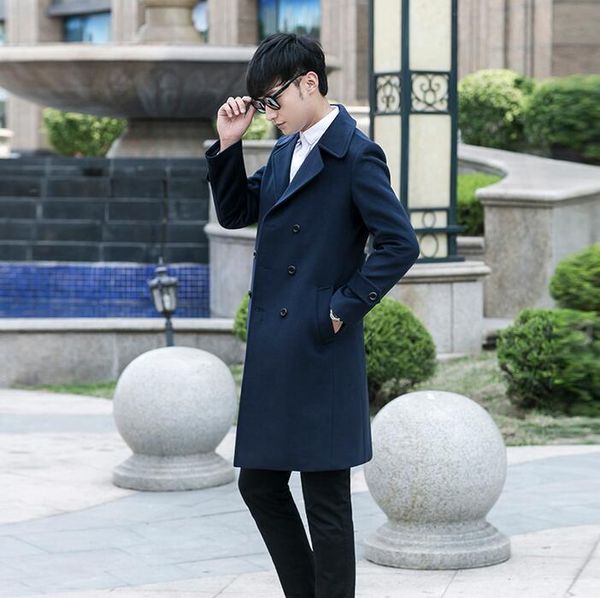 men's clothing plus size long design wool coat men double-breasted slim woolen coats mens outerwear blue korean england s - 9xl, Black
men's clothing plus size long design wool coat men double-breasted slim woolen coats mens outerwear blue korean england s - 9xl, Black