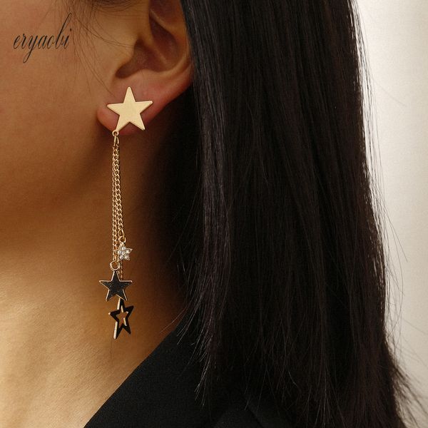fashion simple long earrings star geometric tassel hanging women's earrings cubic zirconia aesthetic jewelry kpop accessories, Silver
fashion simple long earrings star geometric tassel hanging women's earrings cubic zirconia aesthetic jewelry kpop accessories, Silver