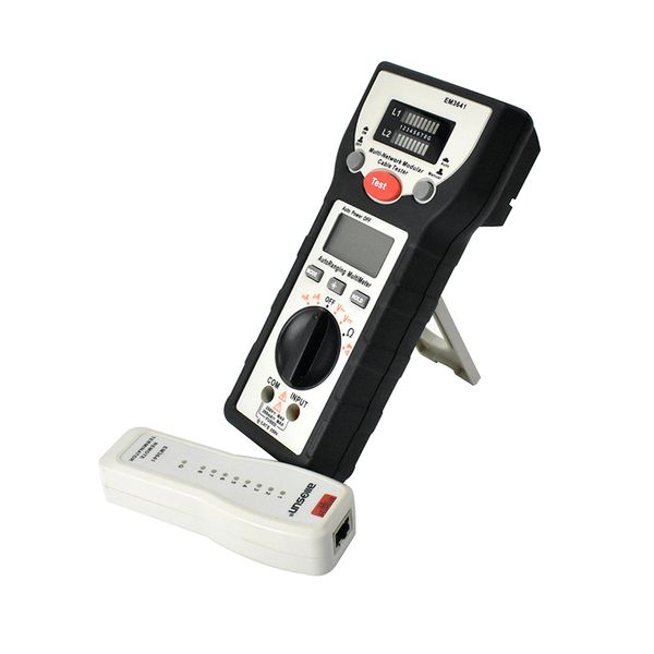 2 in 1 lan tester & multimeter for dc/ac measurement terminator unit remote cable test with led display resistance test
2 in 1 lan tester & multimeter for dc/ac measurement terminator unit remote cable test with led display resistance test