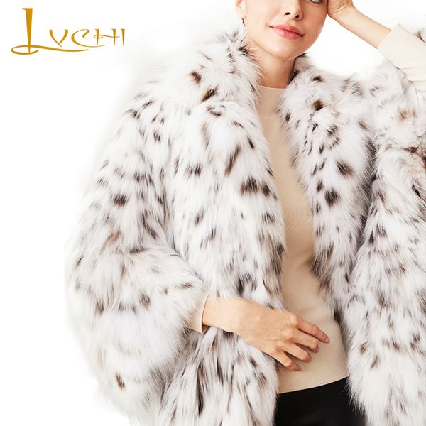 lvchi winter 2019 pure white bobcats fur coats women's long sleeve wild bobcats slim turn-down collar import long coats, Black
lvchi winter 2019 pure white bobcats fur coats women's long sleeve wild bobcats slim turn-down collar import long coats, Black