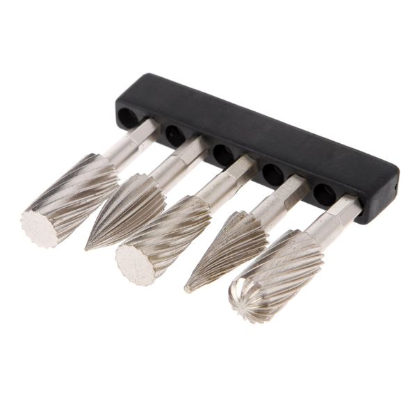 1/4 inch(6.35mm)carbide burrs rotary file 5pcs rotary rasp cutter files shank tool power tools woodworking rasp chisel shaped ro
1/4 inch(6.35mm)carbide burrs rotary file 5pcs rotary rasp cutter files shank tool power tools woodworking rasp chisel shaped ro