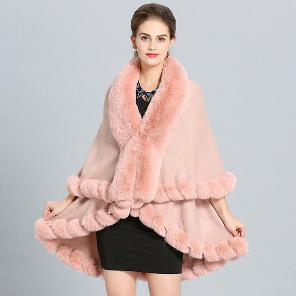 europe autumn winter women's cape cloak coat faux fur collar outwear lady's cardigan poncho coat c3909, Black
europe autumn winter women's cape cloak coat faux fur collar outwear lady's cardigan poncho coat c3909, Black