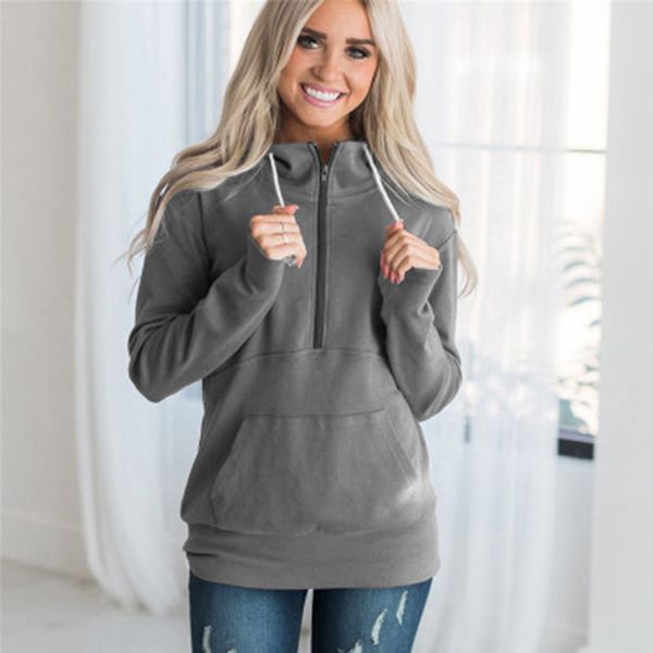 harajuku hoodies women spring long sleeve hooded sweatshirt pullovers zip front pockets outwear femme girls hoodies, Black
harajuku hoodies women spring long sleeve hooded sweatshirt pullovers zip front pockets outwear femme girls hoodies, Black