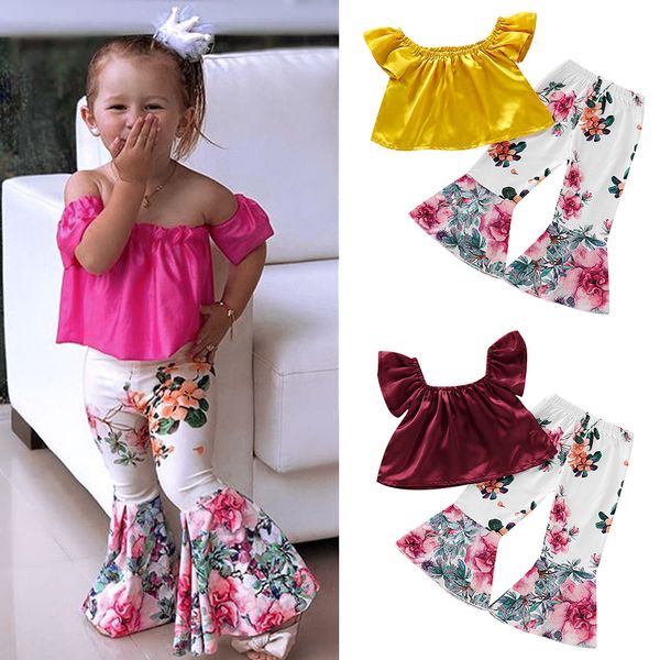 baby clothes kids clothing 2pcs toddler baby kids girls solid off shoulder +floral pants set outfits, White
baby clothes kids clothing 2pcs toddler baby kids girls solid off shoulder +floral pants set outfits, White
