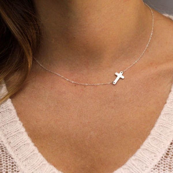 simple elegant cross choker necklace silver gold color clavicle chains statement necklace women jewelry, Golden;silver
simple elegant cross choker necklace silver gold color clavicle chains statement necklace women jewelry, Golden;silver