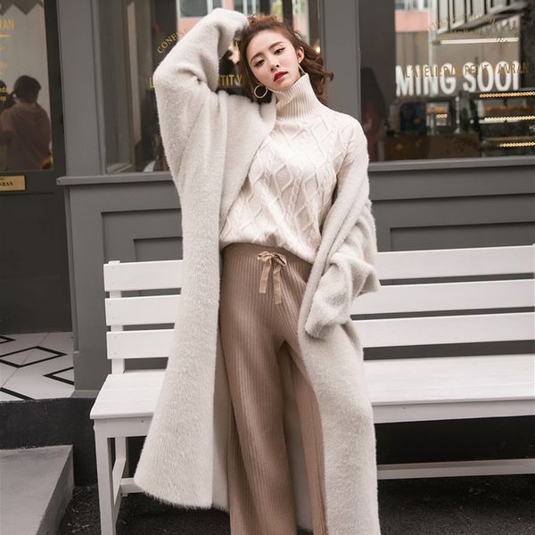 synthetic mink cashmere sweater cardigan women korean winter coat batwing sleeve knitted long cardigan thick plus size sweaters, Black
synthetic mink cashmere sweater cardigan women korean winter coat batwing sleeve knitted long cardigan thick plus size sweaters, Black