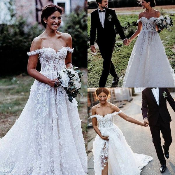 2019 vestidos de novia a line bohemian wedding dresses lace appliqued off the shoulder beach wedding dress bridal gowns sweep train, White
2019 vestidos de novia a line bohemian wedding dresses lace appliqued off the shoulder beach wedding dress bridal gowns sweep train, White