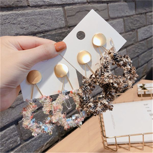 female woman girl dangle drop long earrings fall winter korean plaid geometric 2019 fashion jewelry accessories-qqd5-w9, Silver
female woman girl dangle drop long earrings fall winter korean plaid geometric 2019 fashion jewelry accessories-qqd5-w9, Silver