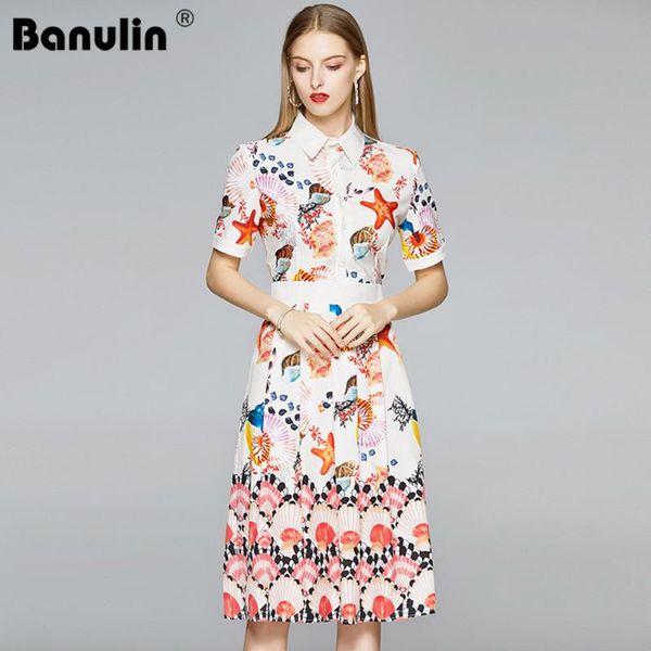 banulin 2020 new arrival summer fashion runway shirt dress women short sleeve see world starfish shell print pleated midi dress, Black;gray
banulin 2020 new arrival summer fashion runway shirt dress women short sleeve see world starfish shell print pleated midi dress, Black;gray