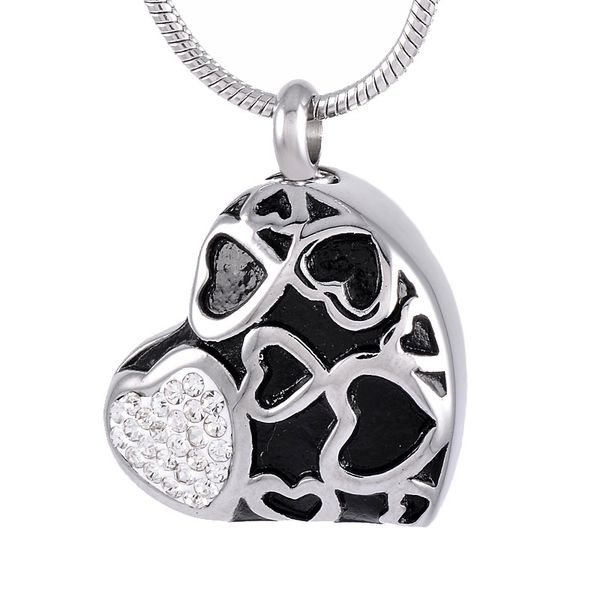 ijd8352 stainless steel cremation crystal love heart urn pendant necklace locket memorial for ashes keepsake with chain jewelry, Silver
ijd8352 stainless steel cremation crystal love heart urn pendant necklace locket memorial for ashes keepsake with chain jewelry, Silver