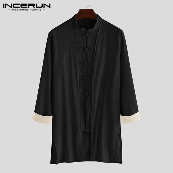 incerun men shirt vintage 2019 stand collar long sleeve button blouse cotton casual chinese style retro long shirts men cardigan, White;black
incerun men shirt vintage 2019 stand collar long sleeve button blouse cotton casual chinese style retro long shirts men cardigan, White;black